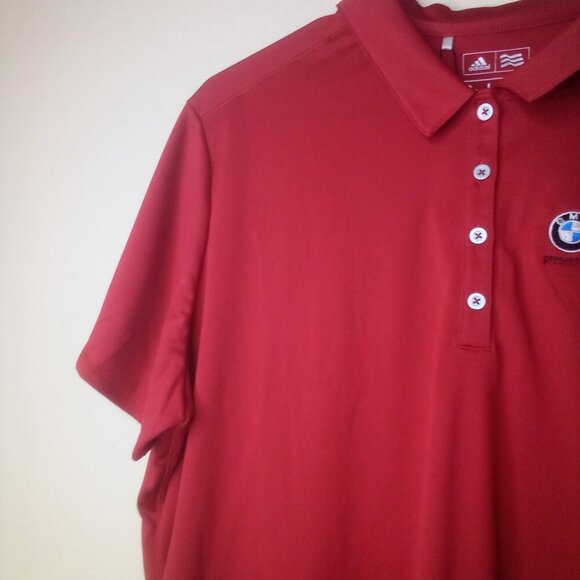 Adidas Polo Shirt BMW Charity Pro-Am Women 2XL Short Sleeve Red - Picture 10 of 16